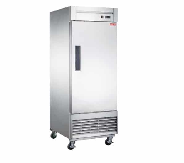 Réfrigérateur commercial 1 porte pleine NSR-050-H New Air. Réfrigérateur qui accepte les plaques 18 x 26