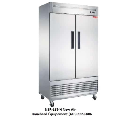 Réfrigérateur commercial 2 portes pleines NSR-115-H New Air. Réfrigérateur commercial 2 portes accepte les tôles 18 x 26