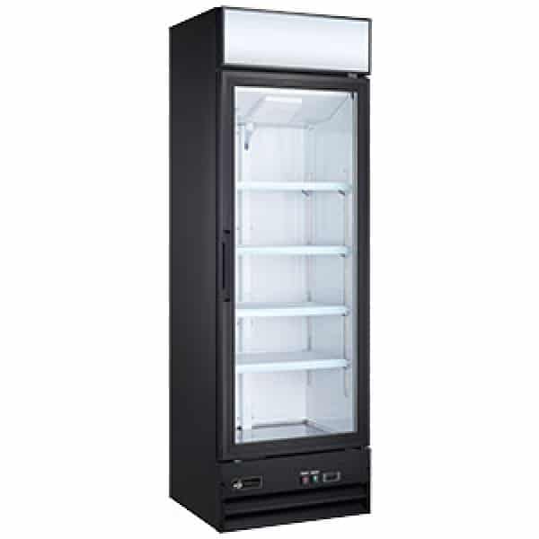 Réfrigérateur 1 porte vitrée C1-25.5GD EFI. Réfrigérateur à usage commercial 1 porte vitrée 21 pieds cubes