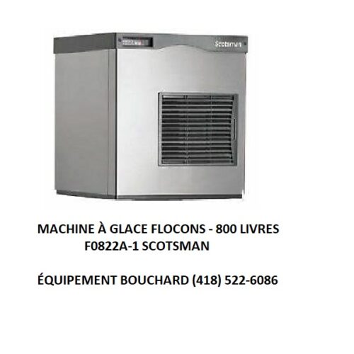 Machine à glace flocons capacité jusqu'à 800 livres F0822A-1 Scotsman pour poissonnerie, fruiterie, cocktail et industrie alimentaire