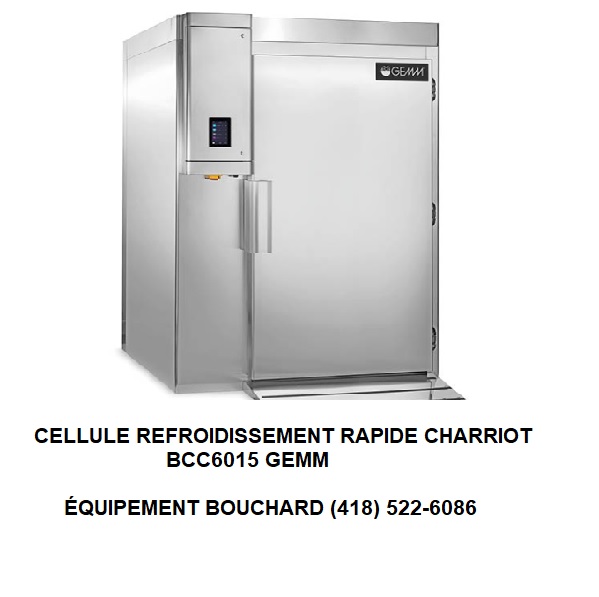 Cellule de refroidissement BCC6015 GEMM rapide pour grand charriot accepte les charriot Rational , Unox, Combotherm et autres grandes marques