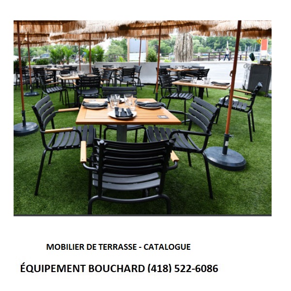 Mobilier de terrasse extérieur chaises, tables, chaises hautes tabourets et ensemble de mobilier grand choix et qualité